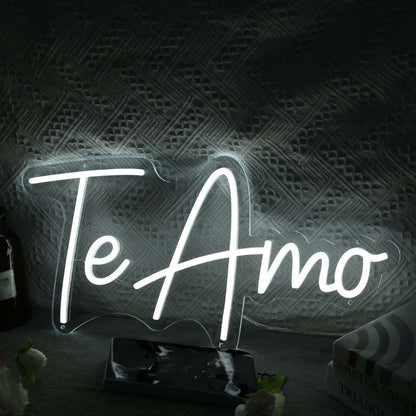 Te Amo White Led Neon Sign - Shineneon