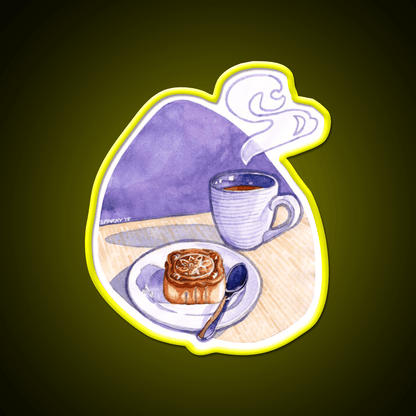 Tea And Mooncake Snack Food Led Neon Sign Rgb Color - Shineneon