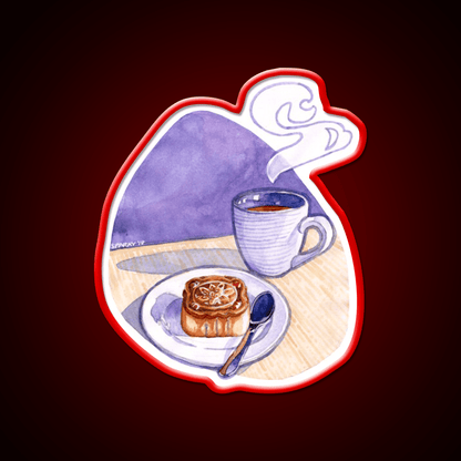 Tea And Mooncake Snack Food Led Neon Sign Rgb Color - Shineneon