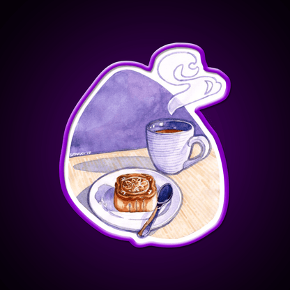 Tea And Mooncake Snack Food Led Neon Sign Rgb Color - Shineneon