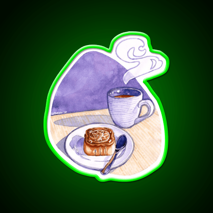 Tea And Mooncake Snack Food Led Neon Sign Rgb Color - Shineneon