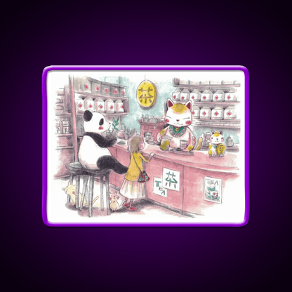 Tea Shop Asian Cultural Led Neon Sign Rgb Color - Shineneon