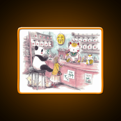 Tea Shop Asian Cultural Led Neon Sign Rgb Color - Shineneon