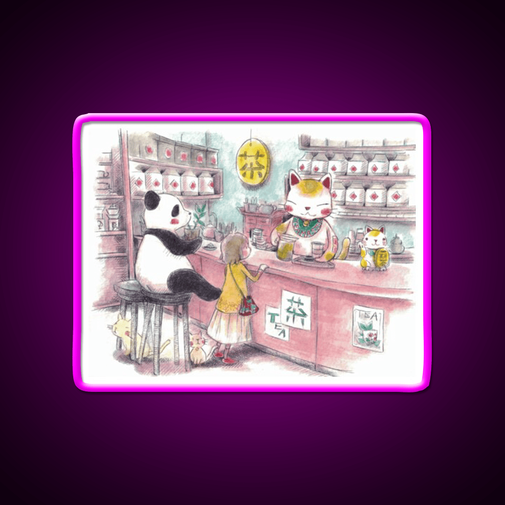Tea Shop Asian Cultural Led Neon Sign Rgb Color - Shineneon