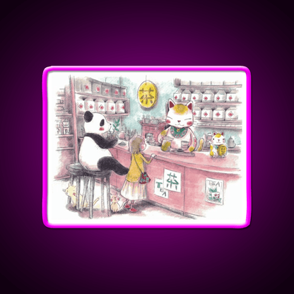 Tea Shop Asian Cultural Led Neon Sign Rgb Color - Shineneon
