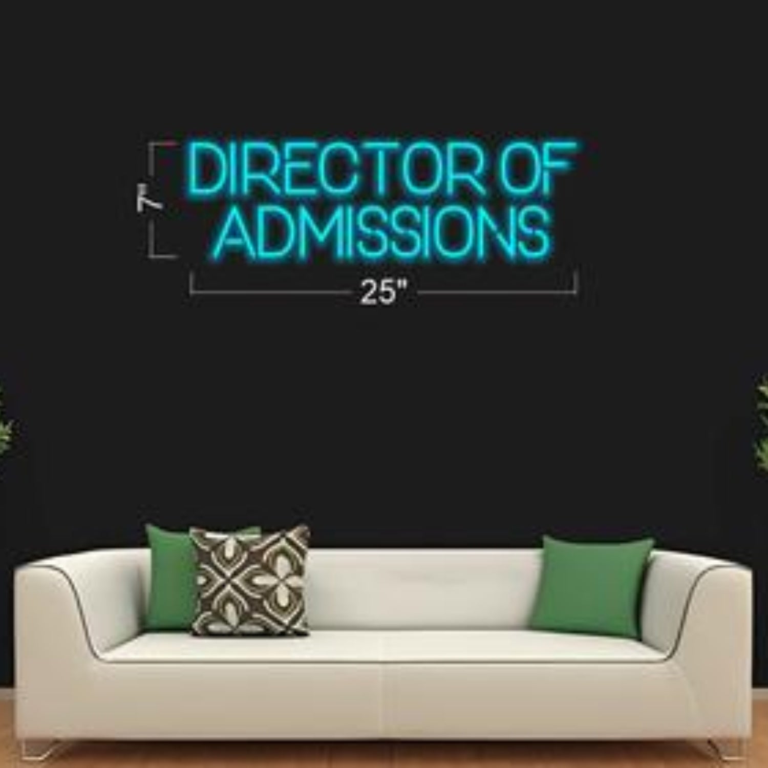 Teal Blue Director Admissions Led Neon Sign For Office Home Decor | Shineneon