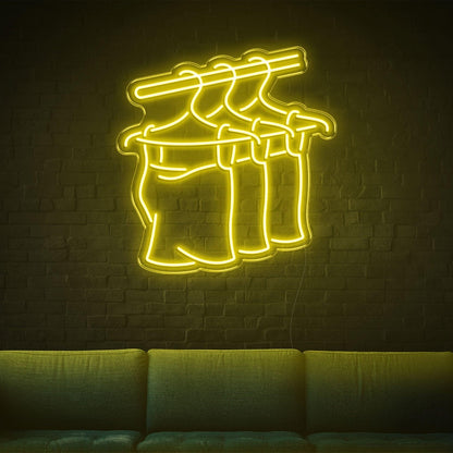 Teal Blue Hanging Pants Led Neon Sign For Fashion Store Decor | Shineneon