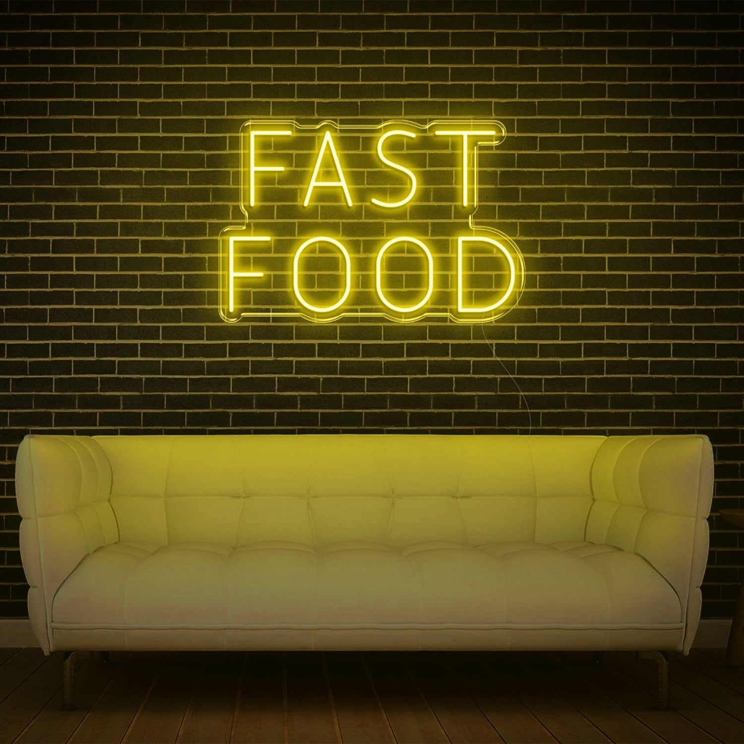 Teal Text Fast Food Led Neon Sign For Restaurant Cafe Shop Wall Decor | Shineneon