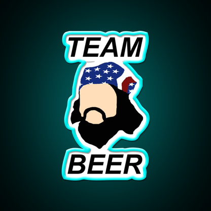 Team Beer Bar Decor Led Neon Sign Rgb Color - Size and dimension reference
