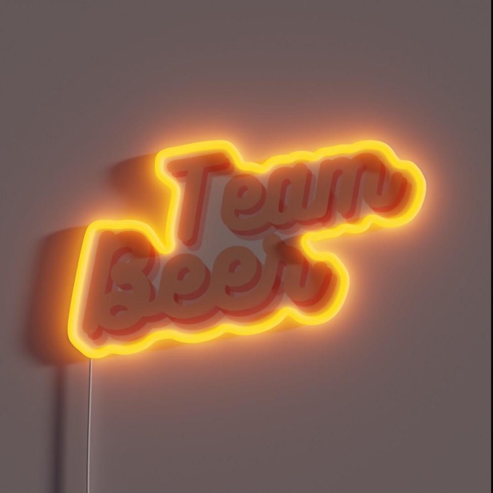 Team Beer Rgb Led Neon Sign - Shineneon