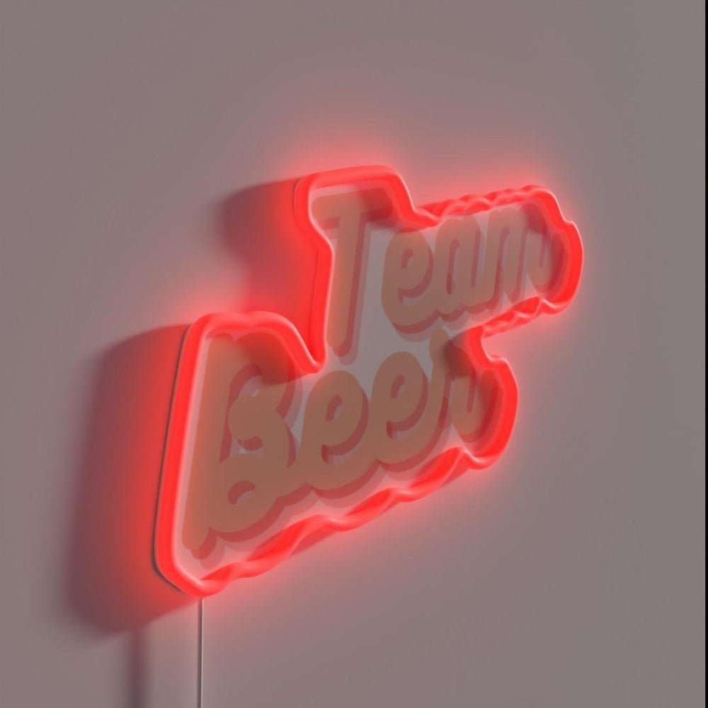 Team Beer Rgb Led Neon Sign - Shineneon