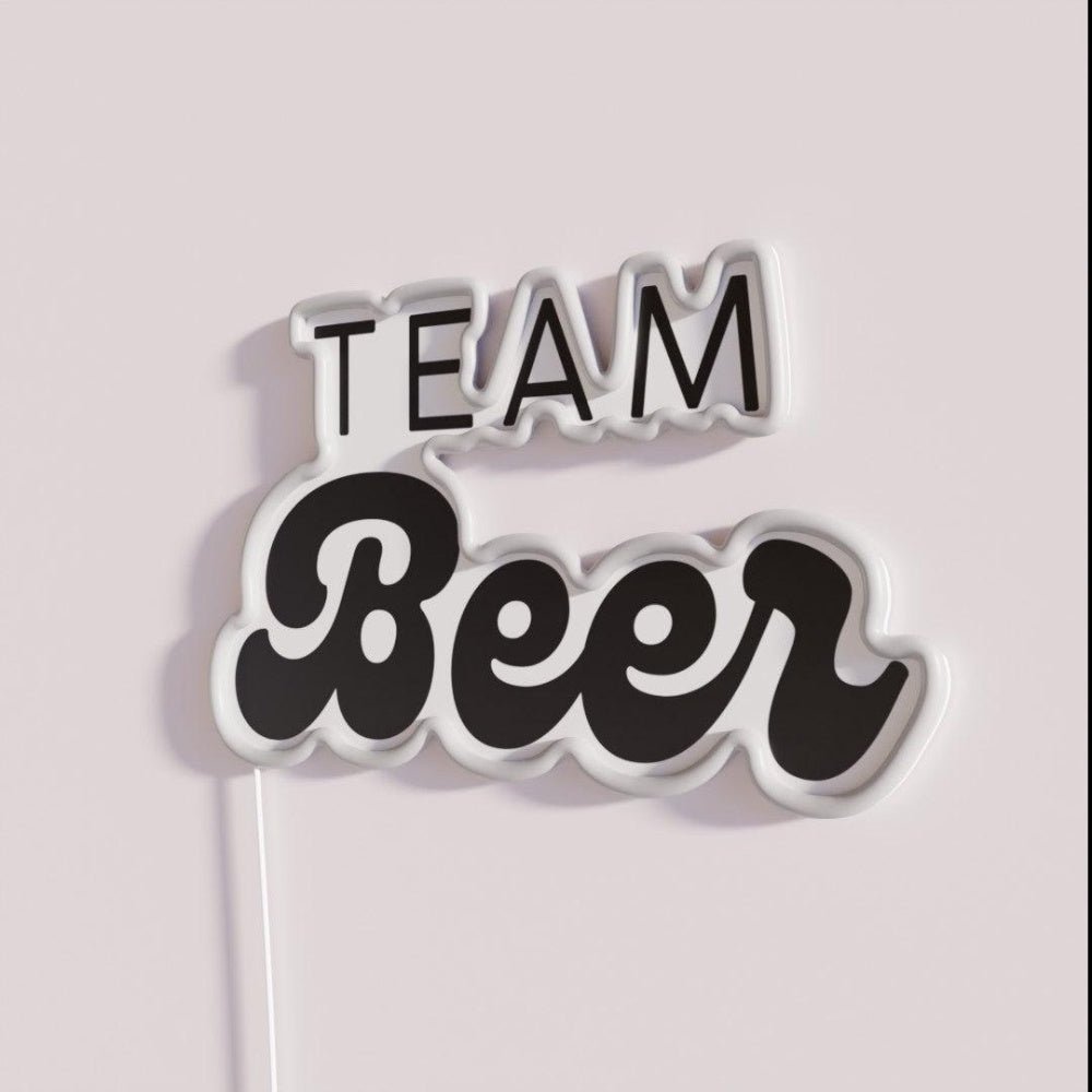Team Beer Rgb Led Neon Sign Bar Wall Decor - Shineneon