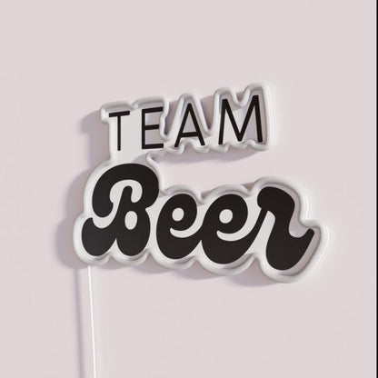 Team Beer Rgb Led Neon Sign Bar Wall Decor - Shineneon