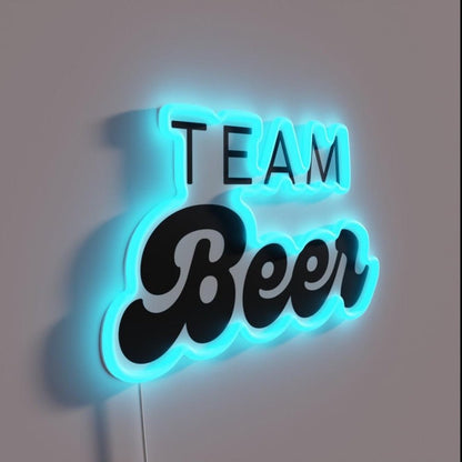 Team Beer Rgb Led Neon Sign Bar Wall Decor - Shineneon