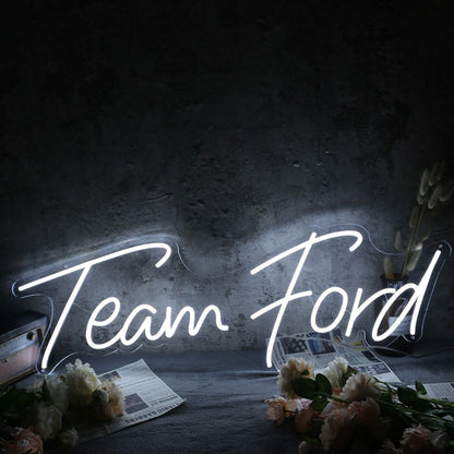 Team Ford White Led Neon Sign | Shineneon