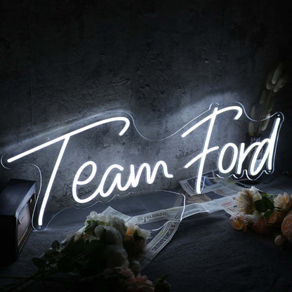 Team Ford White Led Neon Sign | Shineneon
