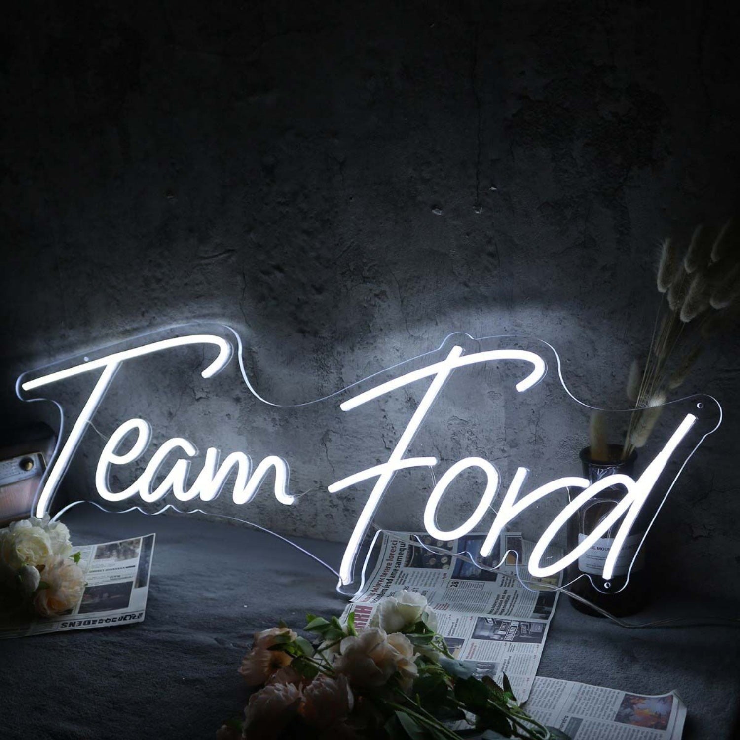 Team Ford White Led Neon Sign | Shineneon