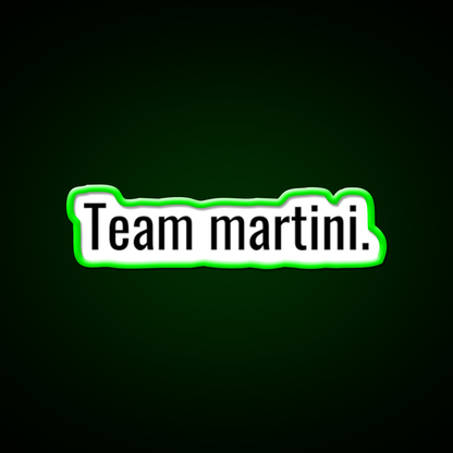 Team Martini Cocktail Bar Decor Led Neon Sign Rgb Color - LED neon sign view 8