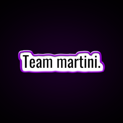 Team Martini Cocktail Bar Decor Led Neon Sign Rgb Color - LED neon sign view 9