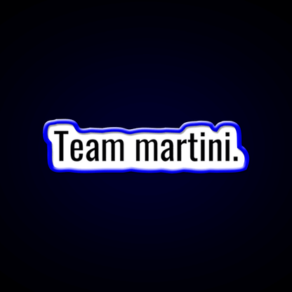 Team Martini Cocktail Bar Decor Led Neon Sign Rgb Color - Shineneon