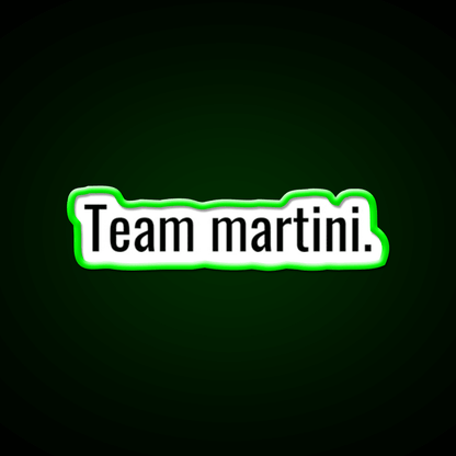 Team Martini Cocktail Bar Decor Led Neon Sign Rgb Color - Shineneon