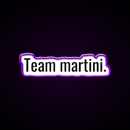 Team Martini Cocktail Bar Decor Led Neon Sign Rgb Color - Shineneon