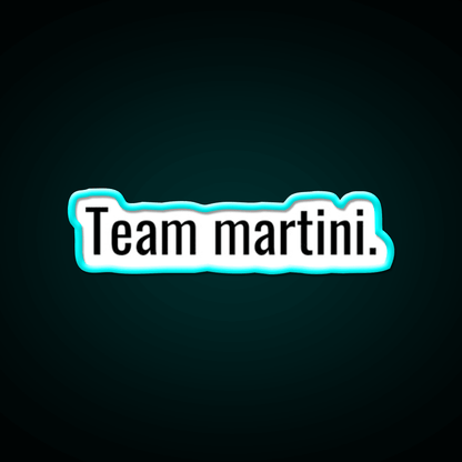 Team Martini Cocktail Bar Decor Led Neon Sign Rgb Color - Shineneon