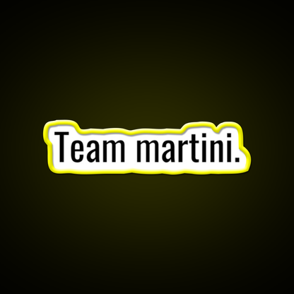 Team Martini Cocktail Bar Decor Led Neon Sign Rgb Color - LED neon sign view 7