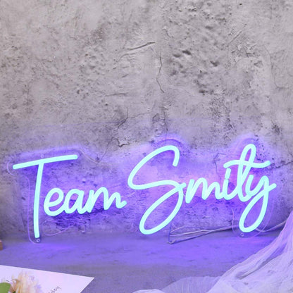Team Smity Blue Led Neon Sign - Shineneon