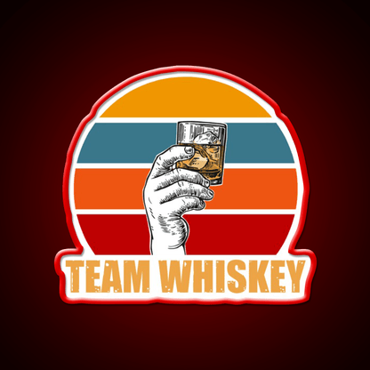 Team Whiskey Drink Bar Led Neon Sign Rgb Color - Shineneon