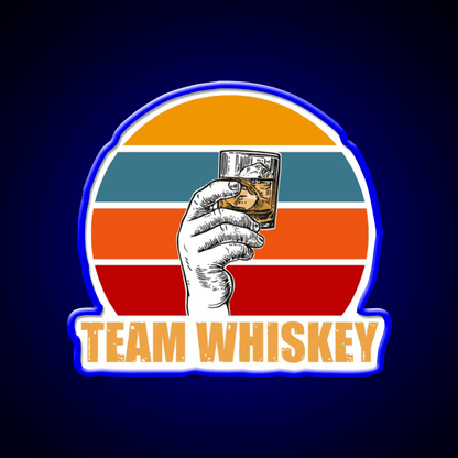 Team Whiskey Drink Bar Led Neon Sign Rgb Color - Shineneon