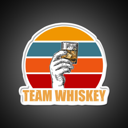 Team Whiskey Drink Bar Led Neon Sign Rgb Color