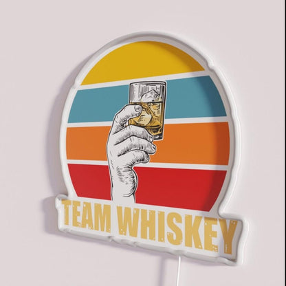 Team Whiskey Rgb Led Neon Sign - Shineneon