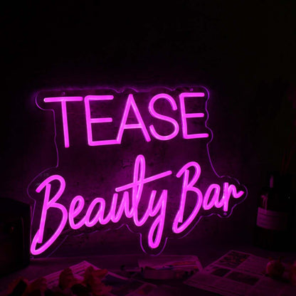 Tease Beauty Bar Pink Led Neon Sign | Shineneon