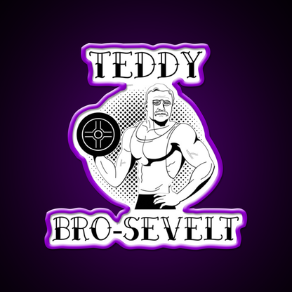 Teddy Bro Sevelt Gym Fitness Led Neon Sign Rgb Color