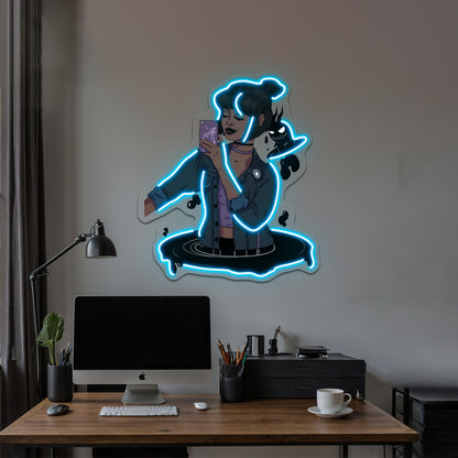 Teen Titans Raven Wall Artwork Neon Signs | Shineneon