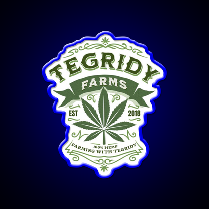 Tegridy Farms Essential Neon Sign Hemp Inspired Green Leaf Led Neon Sign Rgb Color - LED neon sign view 5