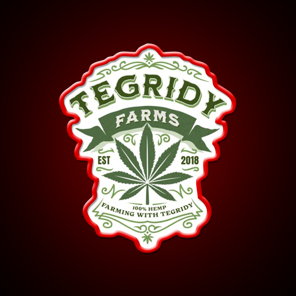 Tegridy Farms Essential Neon Sign Hemp Inspired Green Leaf Led Neon Sign Rgb Color - LED neon sign view 10