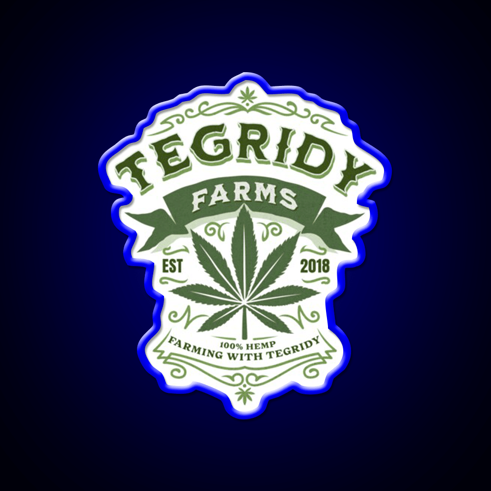 Tegridy Farms Essential Neon Sign Hemp Inspired Green Leaf Led Neon Sign Rgb Color - Shineneon
