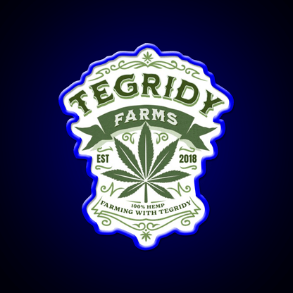 Tegridy Farms Essential Neon Sign Hemp Inspired Green Leaf Led Neon Sign Rgb Color - Shineneon