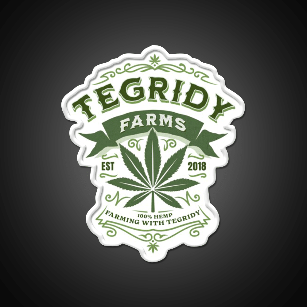 Tegridy Farms Essential Neon Sign Hemp Inspired Green Leaf Led Neon Sign Rgb Color - Shineneon