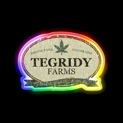 Tegridy Farms Hemp Inspired Green Leaf Led Neon Sign 420 Neon Decor Rgb Color - LED neon sign close-up detail