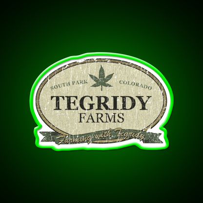 Tegridy Farms Hemp Inspired Green Leaf Led Neon Sign 420 Neon Decor Rgb Color - LED neon sign view 8