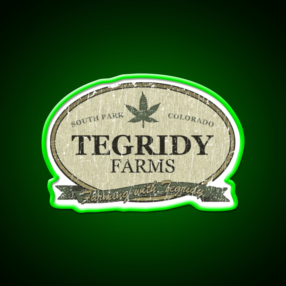 Tegridy Farms Hemp Inspired Green Leaf Led Neon Sign 420 Neon Decor Rgb Color - Shineneon