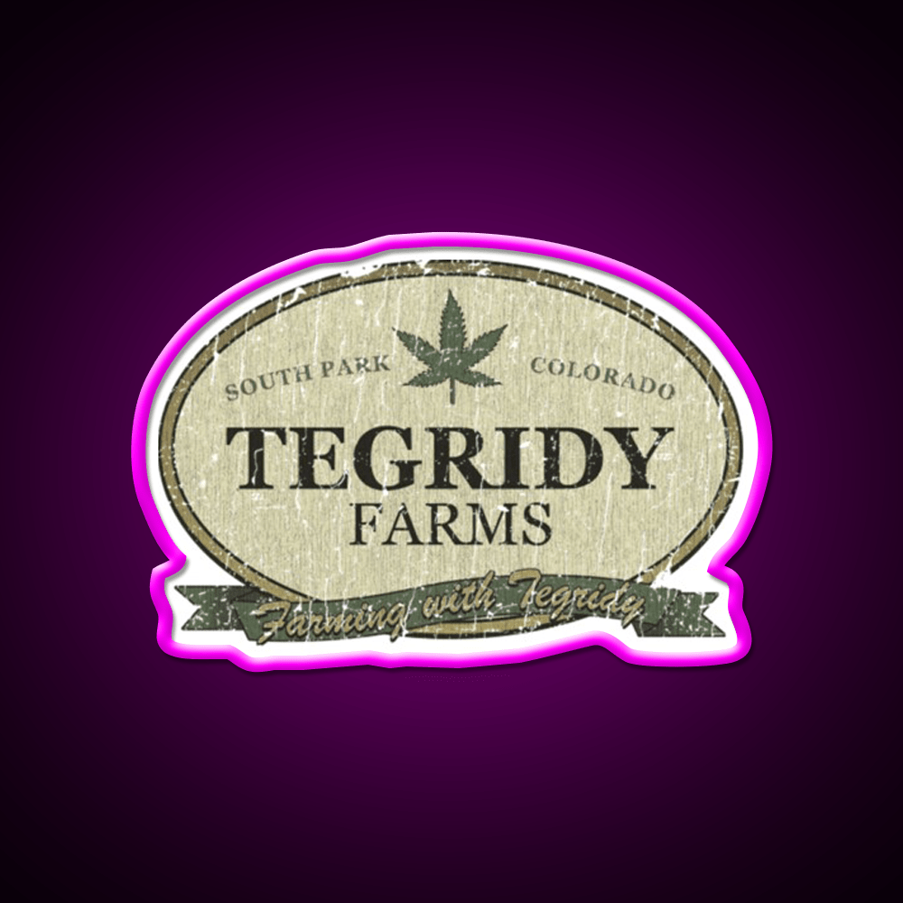 Tegridy Farms Hemp Inspired Green Leaf Led Neon Sign 420 Neon Decor Rgb Color - Shineneon