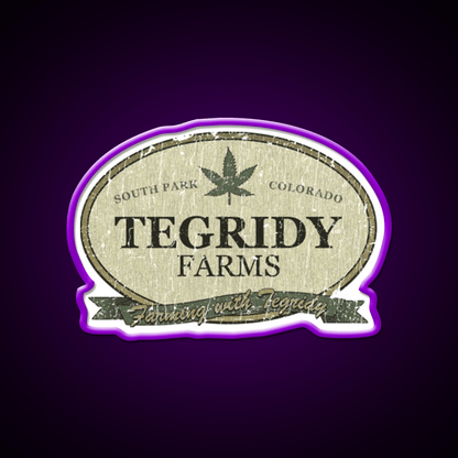 Tegridy Farms Hemp Inspired Green Leaf Led Neon Sign 420 Neon Decor Rgb Color - Shineneon