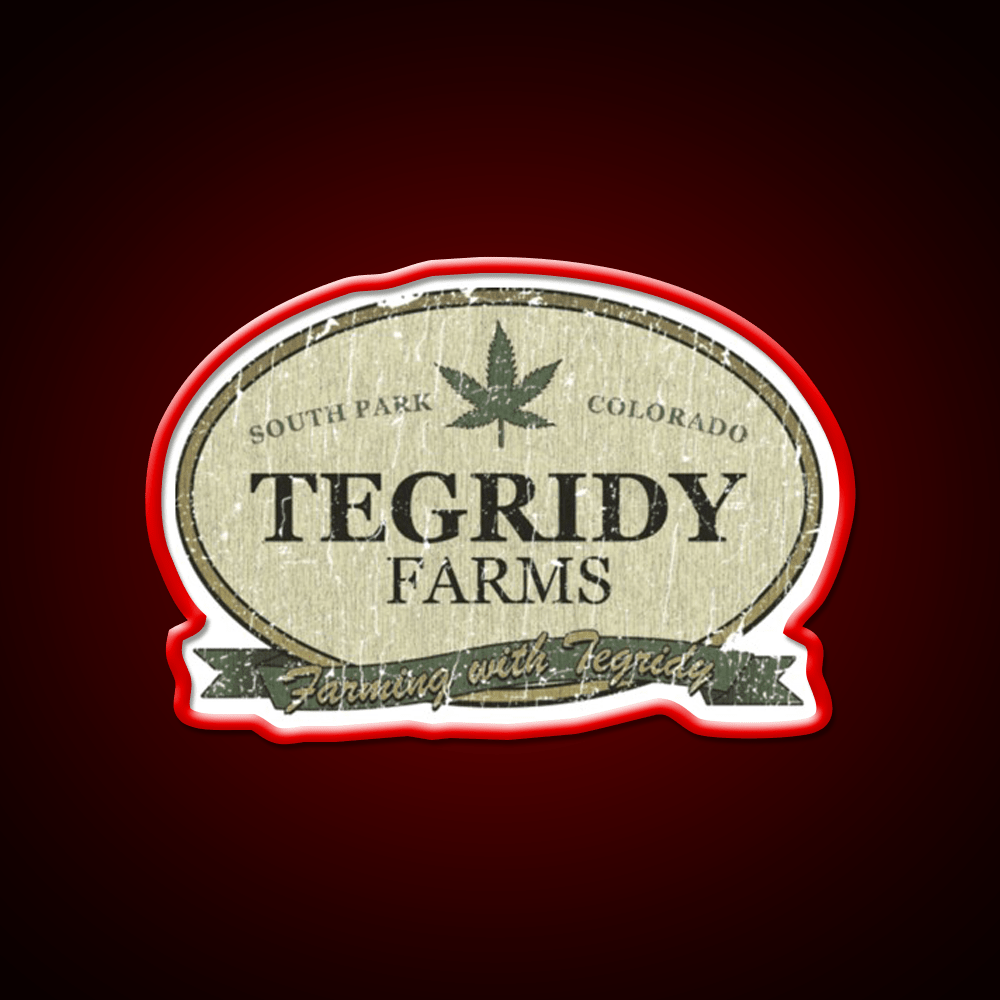 Tegridy Farms Hemp Inspired Green Leaf Led Neon Sign 420 Neon Decor Rgb Color - Shineneon
