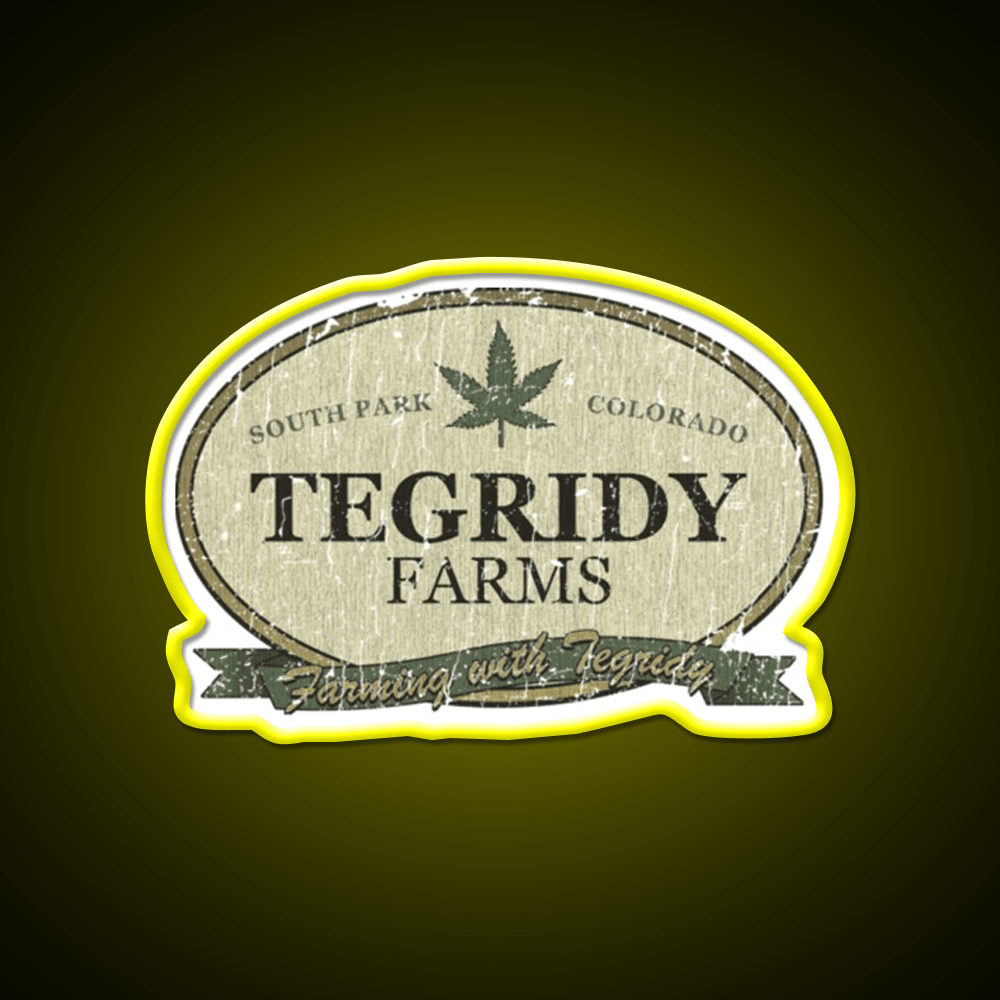 Tegridy Farms Hemp Inspired Green Leaf Led Neon Sign 420 Neon Decor Rgb Color - Shineneon