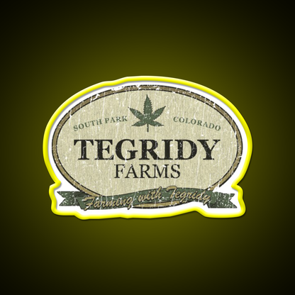 Tegridy Farms Hemp Inspired Green Leaf Led Neon Sign 420 Neon Decor Rgb Color - LED neon sign view 7