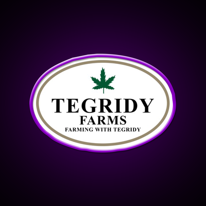 Tegridy Farms Hemp Inspired Green Leaf Led Neon Sign Rgb Color - LED neon sign view 9